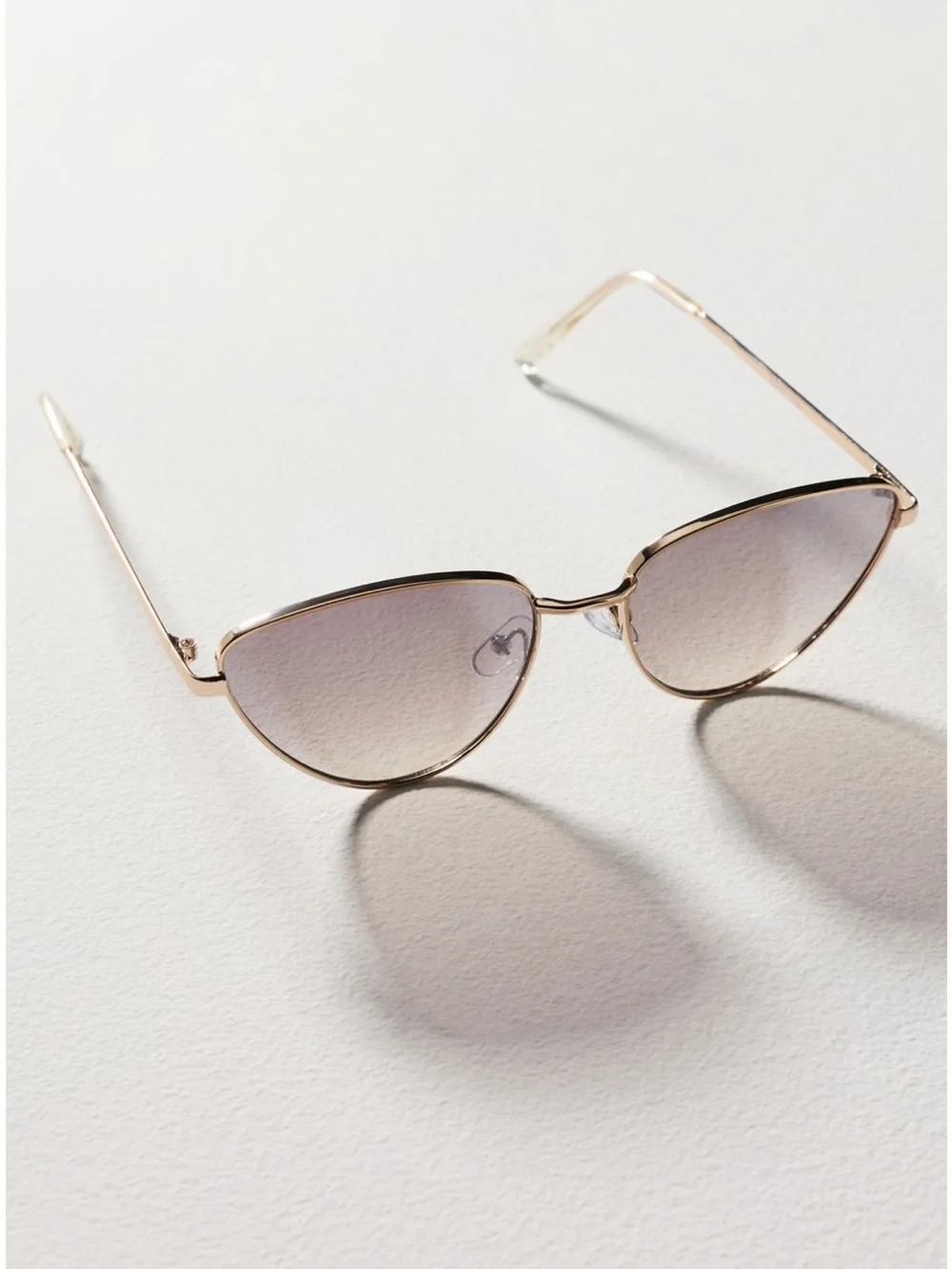 Anthropologie Cat-Eye Metal Rim Sunglasses